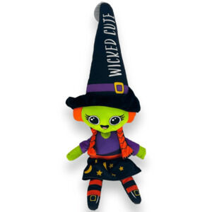 Thrills and Chills‎ Wicked Witch Squeak Crinkle Dog Toy Oversized Halloween